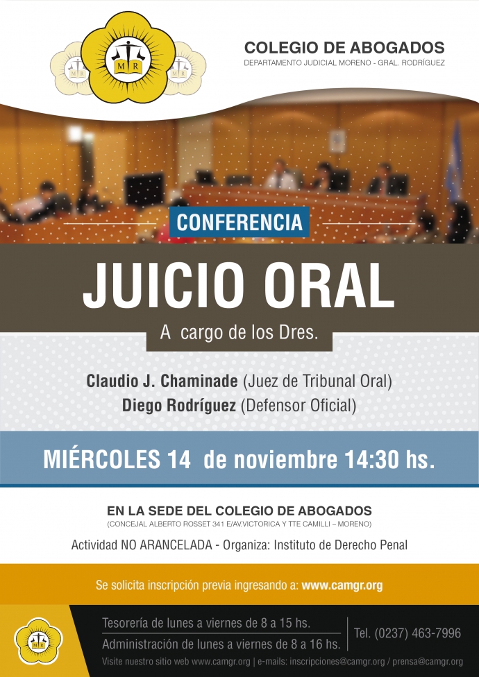 CONFERENCIA JUICIO ORAL